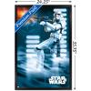 imageTrends International Star Wars A New Hope  Stormtrooper Wall Poster 34L x 224W Barnwood Framed VersionBlack Framed Version