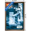 imageTrends International Star Wars A New Hope  Stormtrooper Wall Poster 34L x 224W Barnwood Framed VersionBronze Framed Version