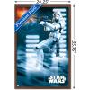 imageTrends International Star Wars A New Hope  Stormtrooper Wall Poster 34L x 224W Barnwood Framed VersionMahogany Framed Version