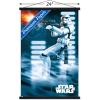 imageTrends International Star Wars A New Hope  Stormtrooper Wall Poster 34L x 224W Barnwood Framed VersionPremium Print and Black Hanger Bundle