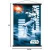 imageTrends International Star Wars A New Hope  Stormtrooper Wall Poster 34L x 224W Barnwood Framed VersionPremium Print and Black Hanger Bundle