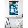 imageTrends International Star Wars A New Hope  Stormtrooper Wall Poster 34L x 224W Barnwood Framed VersionPremium Print and Black Hanger Bundle