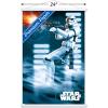imageTrends International Star Wars A New Hope  Stormtrooper Wall Poster 34L x 224W Barnwood Framed VersionPremium Print and White Hanger Bundle