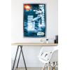 imageTrends International Star Wars A New Hope  Stormtrooper Wall Poster 34L x 224W Barnwood Framed VersionSilver Framed Version