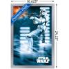 imageTrends International Star Wars A New Hope  Stormtrooper Wall Poster 34L x 224W Barnwood Framed VersionSilver Framed Version