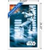 imageTrends International Star Wars A New Hope  Stormtrooper Wall Poster 34L x 224W Barnwood Framed VersionWhite Framed Version