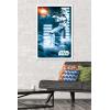 imageTrends International Star Wars A New Hope  Stormtrooper Wall Poster 34L x 224W Barnwood Framed VersionWhite Framed Version