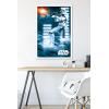 imageTrends International Star Wars A New Hope  Stormtrooper Wall Poster 34L x 224W Barnwood Framed VersionWhite Framed Version