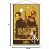 imageTrends International Star Wars The Book of Boba Fett  Galactic Outlaws Wall Poster 22375quot x 34quot Premium Unframed VersionPremium Print and Beechwood Hanger Bundle
