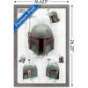 imageTrends International Star Wars The Book of Boba Fett  Helmet Turns Wall Poster 22375quot x 34quot Premium Unframed VersionBarnwood Framed Version