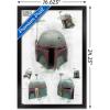 imageTrends International Star Wars The Book of Boba Fett  Helmet Turns Wall Poster 22375quot x 34quot Premium Unframed VersionBlack Framed Version