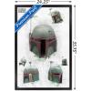imageTrends International Star Wars The Book of Boba Fett  Helmet Turns Wall Poster 22375quot x 34quot Premium Unframed VersionBlack Framed Version