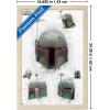 imageTrends International Star Wars The Book of Boba Fett  Helmet Turns Wall Poster 22375quot x 34quot Premium Unframed VersionBlonde Framed Version