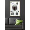 imageTrends International Star Wars The Book of Boba Fett  Helmet Turns Wall Poster 22375quot x 34quot Premium Unframed VersionBlonde Framed Version