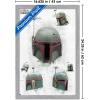 imageTrends International Star Wars The Book of Boba Fett  Helmet Turns Wall Poster 22375quot x 34quot Premium Unframed VersionGray Framed Version