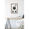 imageTrends International Star Wars The Book of Boba Fett  Helmet Turns Wall Poster 22375quot x 34quot Premium Unframed VersionMahogany Framed Version