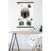imageTrends International Star Wars The Book of Boba Fett  Helmet Turns Wall Poster 22375quot x 34quot Premium Unframed VersionPremium Print and Black Hanger Bundle
