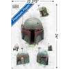 imageTrends International Star Wars The Book of Boba Fett  Helmet Turns Wall Poster 22375quot x 34quot Premium Unframed VersionPremium Unframed Version