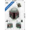 imageTrends International Star Wars The Book of Boba Fett  Helmet Turns Wall Poster 22375quot x 34quot Premium Unframed VersionPremium Unframed Version