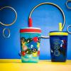 imageZak Designs Star Wars The Mandalorian Kelso Toddler Cups For Travel or At Home 15oz 2Pack Durable Plastic Sippy Cups With LeakProof Design is Perfect For Kids Baby Yoda GroguSonic the Hedgehog