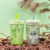 imageZak Designs Star Wars The Mandalorian Kelso Toddler Cups For Travel or At Home 15oz 2Pack Durable Plastic Sippy Cups With LeakProof Design is Perfect For Kids Baby Yoda GroguBaby Yoda Grogu