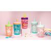 imageZak Designs Star Wars The Mandalorian Kelso Toddler Cups For Travel or At Home 15oz 2Pack Durable Plastic Sippy Cups With LeakProof Design is Perfect For Kids Baby Yoda GroguFanciful Unicorn  Happy Skies