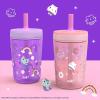 imageZak Designs Star Wars The Mandalorian Kelso Toddler Cups For Travel or At Home 15oz 2Pack Durable Plastic Sippy Cups With LeakProof Design is Perfect For Kids Baby Yoda GroguGabbys Dollhouse Cakey Cat