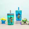 imageZak Designs Star Wars The Mandalorian Kelso Toddler Cups For Travel or At Home 15oz 2Pack Durable Plastic Sippy Cups With LeakProof Design is Perfect For Kids Baby Yoda GroguToy Story 4  Woody  Buzz