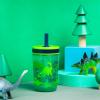 imageZak Designs Star Wars The Mandalorian Kelso Toddler Cups For Travel or At Home 15oz 2Pack Durable Plastic Sippy Cups With LeakProof Design is Perfect For Kids Baby Yoda GroguDino Camo