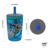 imageZak Designs Star Wars The Mandalorian Kelso Toddler Cups For Travel or At Home 15oz 2Pack Durable Plastic Sippy Cups With LeakProof Design is Perfect For Kids Baby Yoda GroguToy Story 4  Woody  Buzz