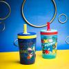 imageZak Designs Star Wars The Mandalorian Kelso Toddler Cups For Travel or At Home 15oz 2Pack Durable Plastic Sippy Cups With LeakProof Design is Perfect For Kids Baby Yoda GroguSonic the Hedgehog
