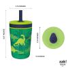 imageZak Designs Star Wars The Mandalorian Kelso Toddler Cups For Travel or At Home 15oz 2Pack Durable Plastic Sippy Cups With LeakProof Design is Perfect For Kids Baby Yoda GroguDino Camo