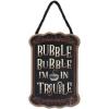 imageDisney Star Wars Baby Yoda No Tricks All Treats Halloween Hanging Wood Wall Decor  Cute Baby Yoda Halloween SignBlack