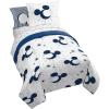 imageJay Franco Star Wars Full Size Comforter Set  7 Piece Bedding Includes Sheet Set ampamp Pillow Covers  Super Soft Cozy Bedding with Death Star and Millennium FalconWhite  Mickey Mouse