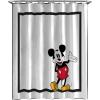 imageJay Franco Star Wars Shower Curtain  Licensed Bathroom Dcor for Kids or Teens with Millennium Falcon  70 x 72 Inch Washable Fabric CurtainWhite  Mickey Mouse