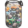 imageJay Franco Star Wars The Mandalorian The Child Pop Up Hamper  Mesh Laundry BasketBag with Durable Handles  Features Baby Yoda Grogu Official Star Wars ProductMonster Jam