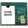 imageOpen Road Brands Disney Star Wars Yoda Best Wood Photo Clip Frame for 5x7 Picture  Cute Star Wars Decoration  Great Gift IdeaGreen