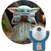 imageProjectables Child LED Night Light Plugin Dusk to Dawn Star Wars Mandalorian ULListed Image on Ceiling Wall or Floor Ideal for Bedroom Nursery 53814
