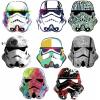 imageRoomMates RMK3591SCS Star Wars Artistic Storm Trooper Heads Peel and Stick Wall Decals