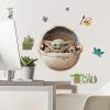 imageRoomMates RMK4477SCS The Mandalorian The Child Peel and Stick Wall Decals GreenTanWhiteGreenBrownGray