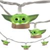 imageSTAR WARS Baby Yoda String Light The Mandalorian The Child Grogu 5000K Cool White 10 LED Lights IndoorOutdoor Collectors Edition Ideal for Kids Bedroom Christmas Gift 10 Feet 53739Baby Yoda