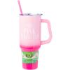 imageSilver Buffalo Star Wars Featuring Chewbacca Yoda R2D2 C3PO Princess Leia Han Solo and Luke Skywalker Stainless Steel Tumbler with Handle and Straw Fits in Standard Cup Holder 40 OuncesWicked Glinda Pink Perfection