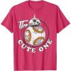 imageStar Wars BB8 The Cute One Graphic TShirt Z1 TShirtRed Heather