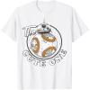imageStar Wars BB8 The Cute One Graphic TShirt Z1 TShirtWhite