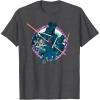 imageStar Wars Dark Side Darth Vader Villains of the Galaxy Vivid TShirtDark Heather Grey