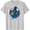 imageStar Wars Dark Side Darth Vader Villains of the Galaxy Vivid TShirtSilver Grey