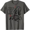 imageStar Wars Darth Vader Broken Hearts AntiValentines Day TShirtAsphalt Grey
