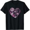 imageStar Wars Galaxy of Love Pink Heart Valentines Day TShirtBlack