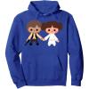imageStar Wars Han Solo Princess Leia Cute Cartoon Hoodie Pullover HoodieRoyal Blue