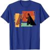 imageStar Wars ObiWan Kenobi Darth Vader Duel Cartoon TShirtRoyal Blue